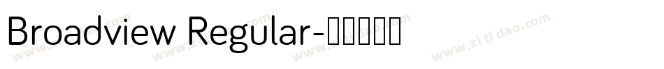 Broadview Regular字体转换